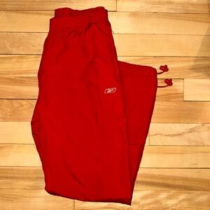 👹Bright Red Reebok Track Pants 👹